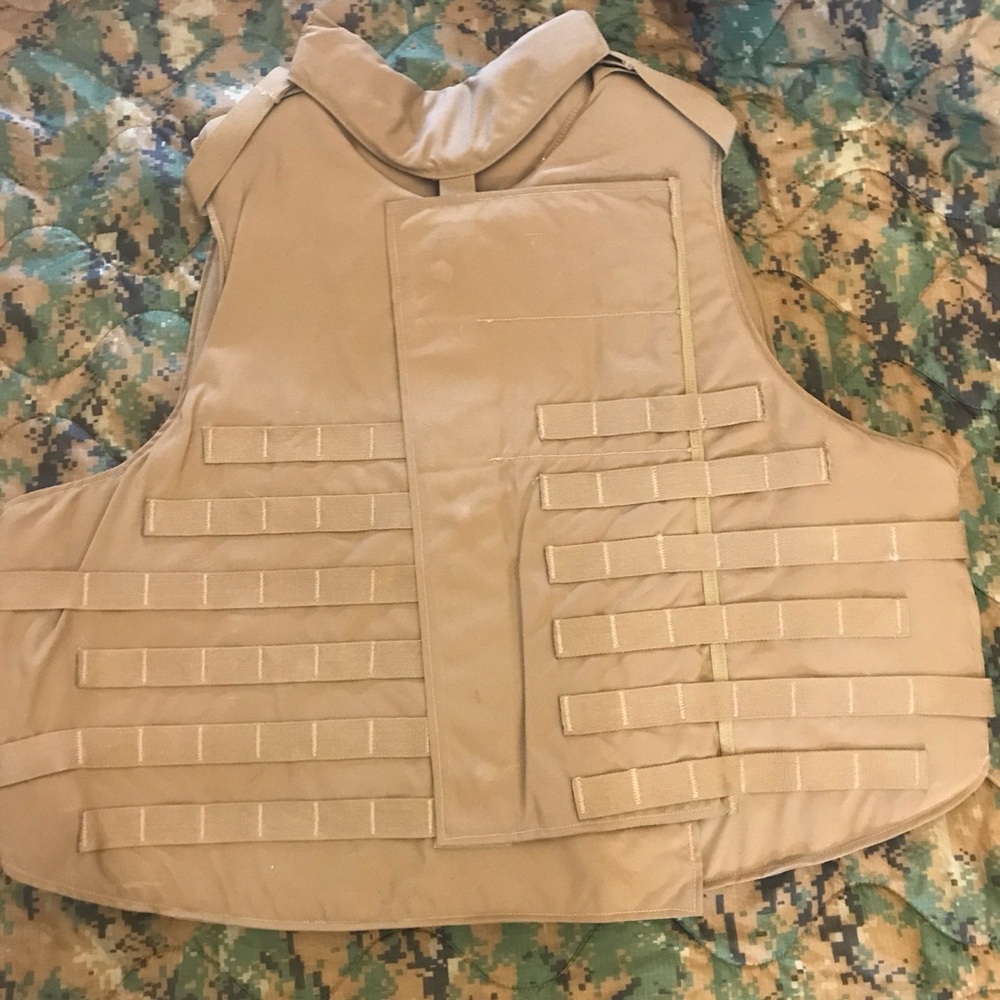 USMC IBA XL prototype 
in Coyote Interceptor with soft armor included